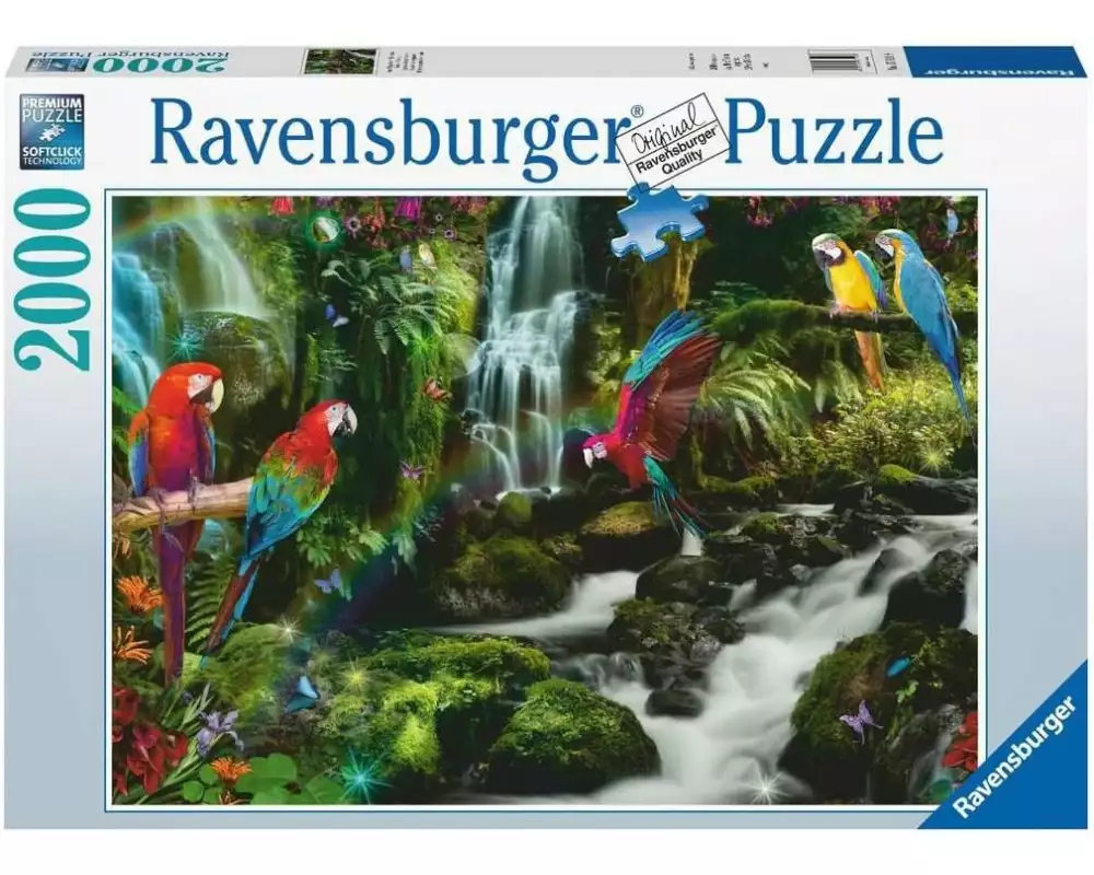 Ravensburger Puzzle Bunte Papageien im Dschungel