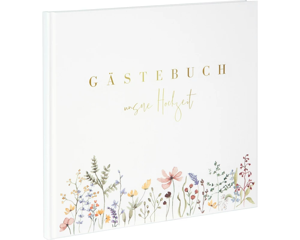 Goldbuch Gästebuch Blütenliebe 24.5 x 22.5 cm, 100 Seiten