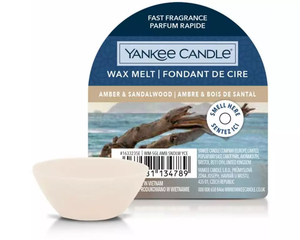 Yankee Candle Signature Duftwachsplättchen Amber & Sandalwood