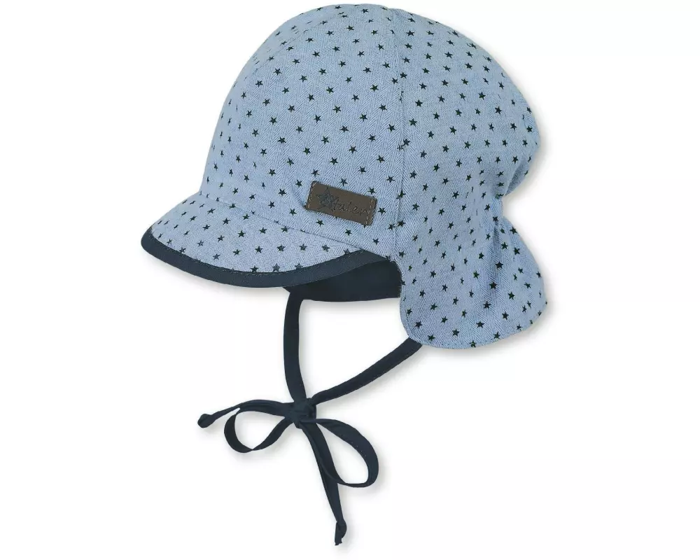 Sterntaler Sommermütze mit Nackenschutz Himmelblau Gr. 45