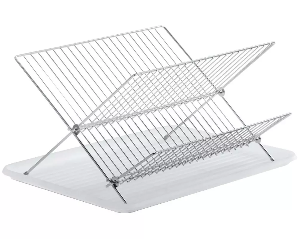 Zeller Present Abtropfgestell 43 x 32 x 24 cm, Metall / Kunststoff, Weiss