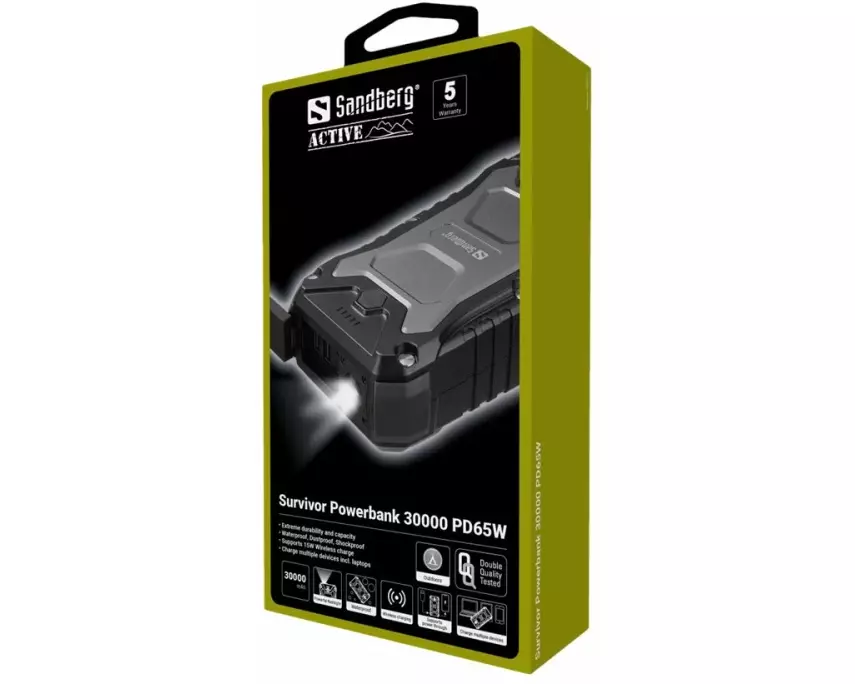 SANDBERG Survivor Powerbank, 30000, PD65W