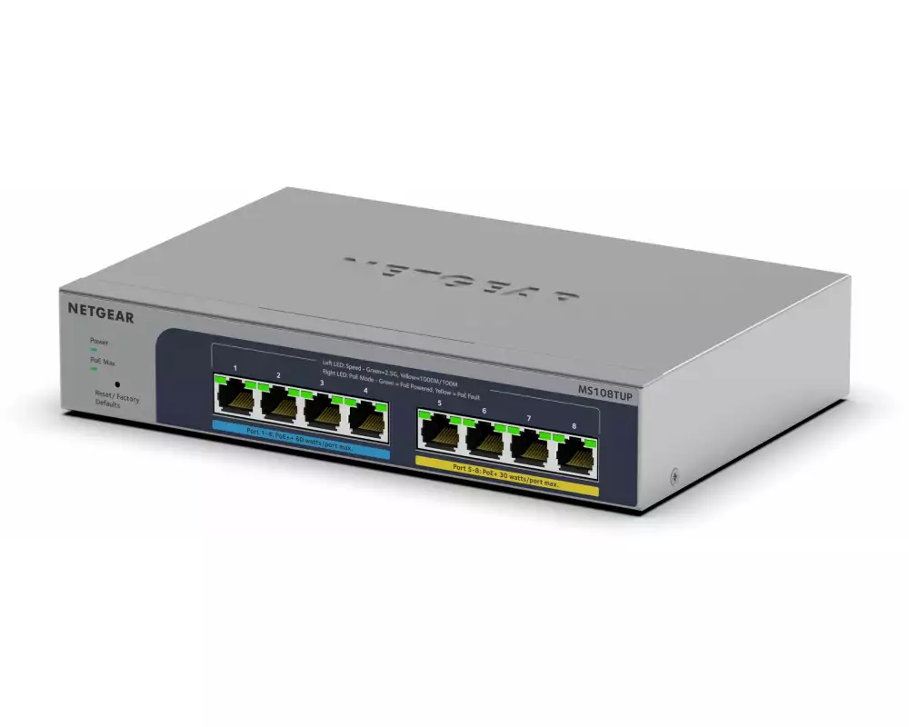 Netgear PoE++ Switch MS108TUP 8 Port