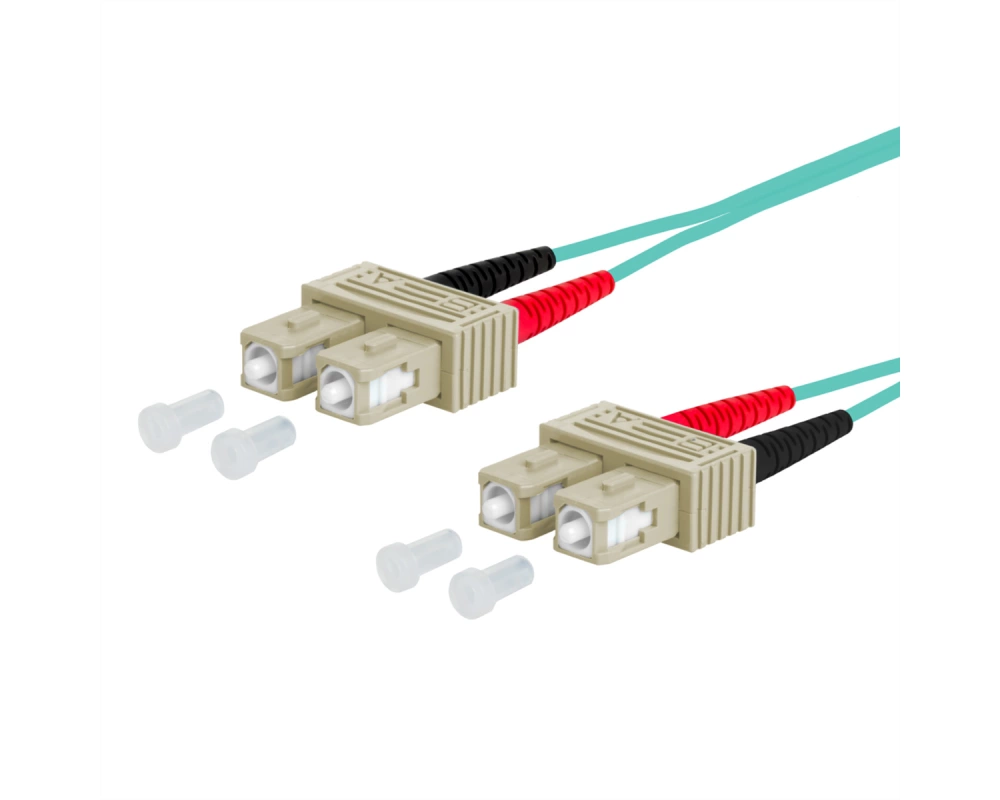 METZ CONNECT OpDAT Patchkabel, SC-D/SC-D OM3, 2 m