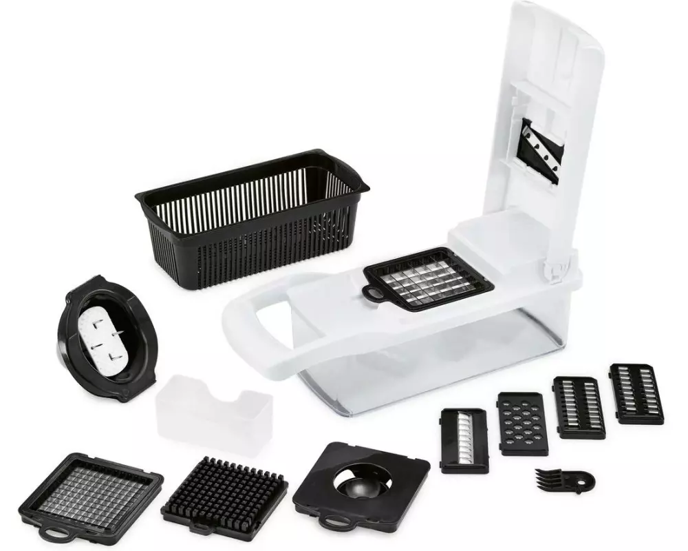GOURMETmaxx Multi-Schneider 1.6 l, Schwarz / Weiss, 15-tlg.