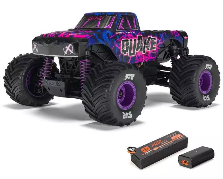 Arrma Monster Truck Quake Grom 4x4 Brushed RTR 1:16 Lila