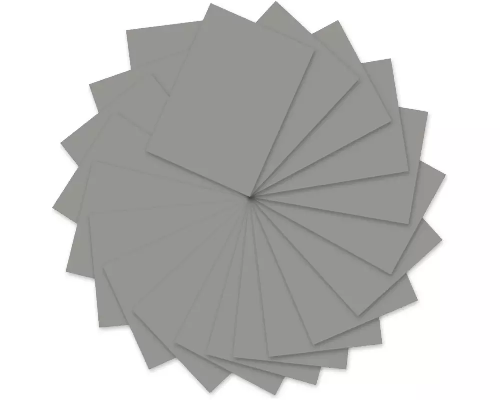 URSUS Tonzeichenpapier A4, 130 g/m², 100 Blatt, Mittelgrau
