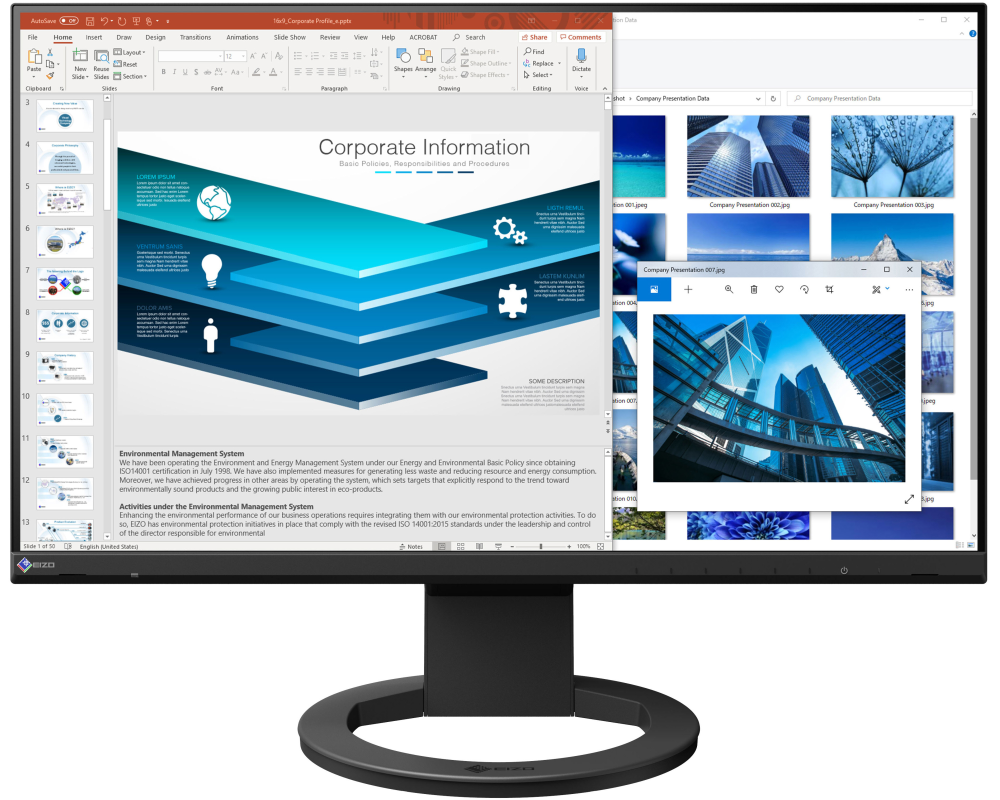 EIZO Monitor EV2480-Swiss Edition Schwarz