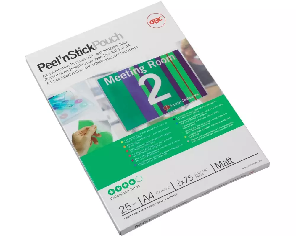 GBC Laminierfolie High-Speed Pouch A4, 25 Stück