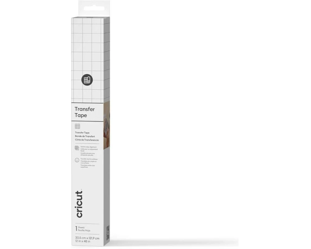 Cricut Transferfolie Klar 30.5 x 122 cm, 1 Stück, Transparent