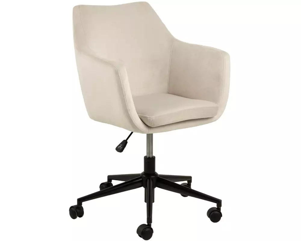 AC Design Bürostuhl Nora, mit Polsterrücken und Armlehnen, Sand