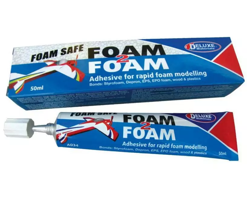 Deluxe Materials Modellbauklebstoff Foam 2 Foam 50 ml, Transparent