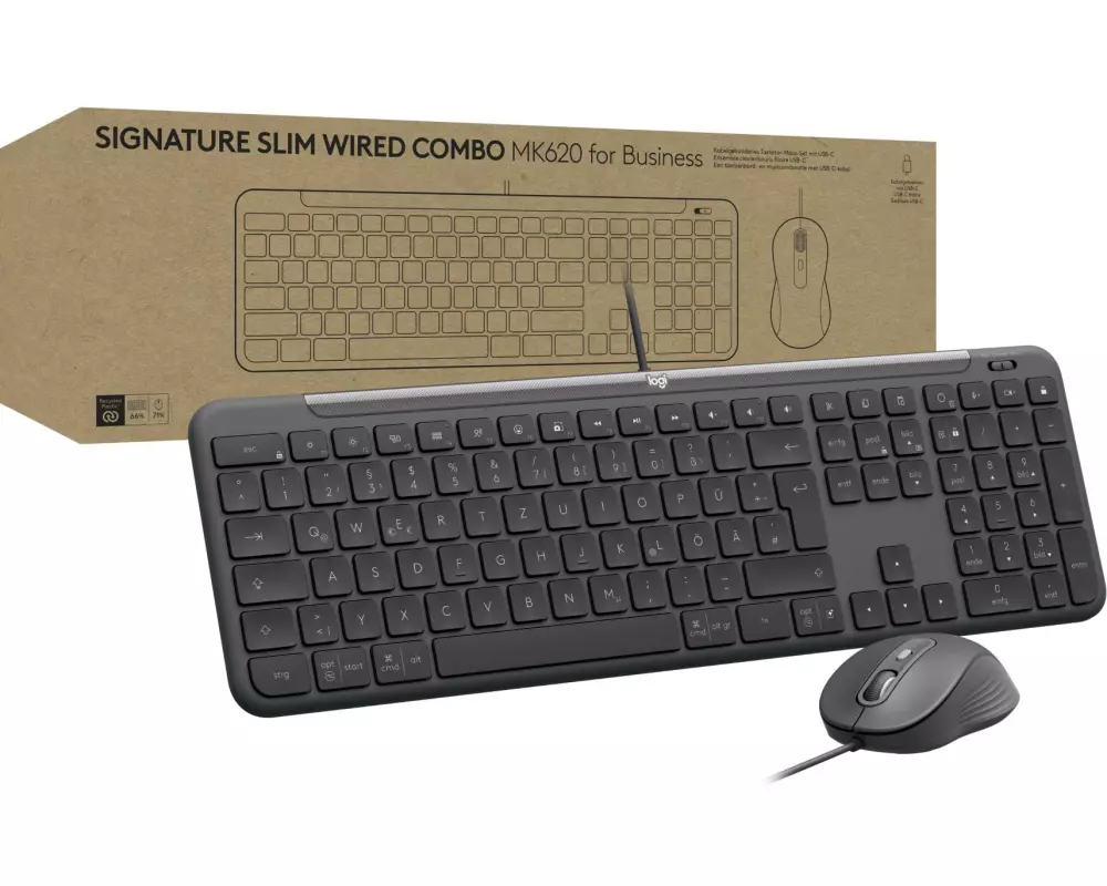 Logitech Tastatur-Maus-Set MK620 wired Combo for Business
