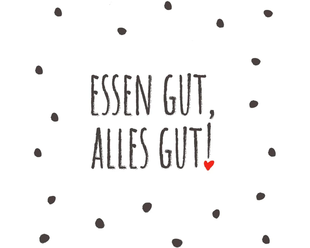 Paper + Design Papierservietten Essen gut 33 cm x 33 cm, 20 Stück