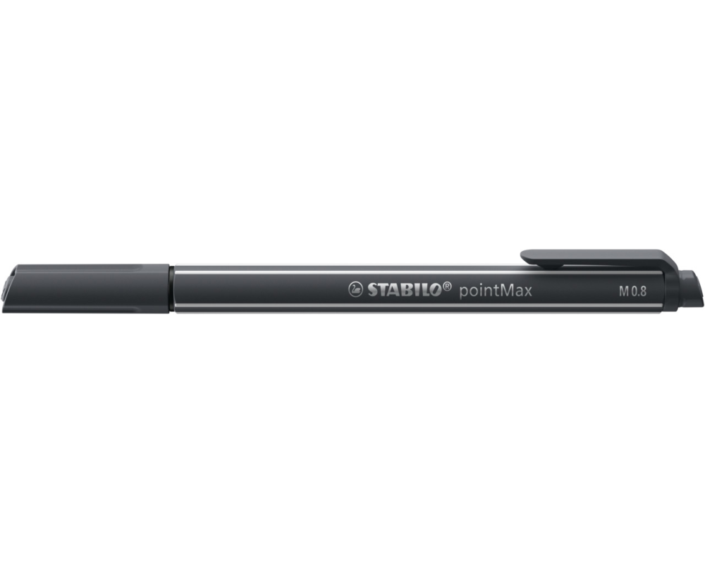 STABILO Fineliner PointMax 0.8mm 488/97 schwarz/grau