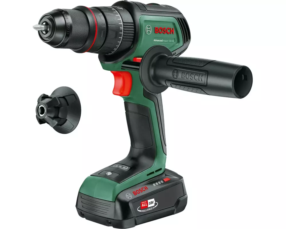 Bosch Akku-Schlagbohrmaschine AdvancedImpact 18 V-80 1 x Akku