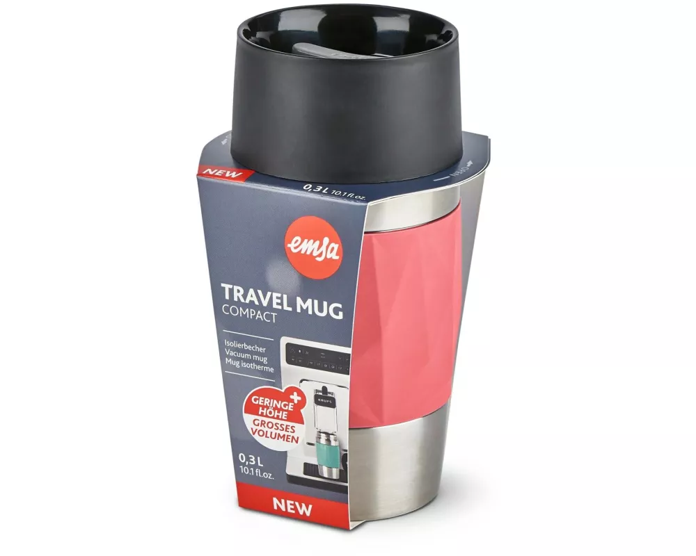Emsa Thermobecher Compact 300 ml, Rot