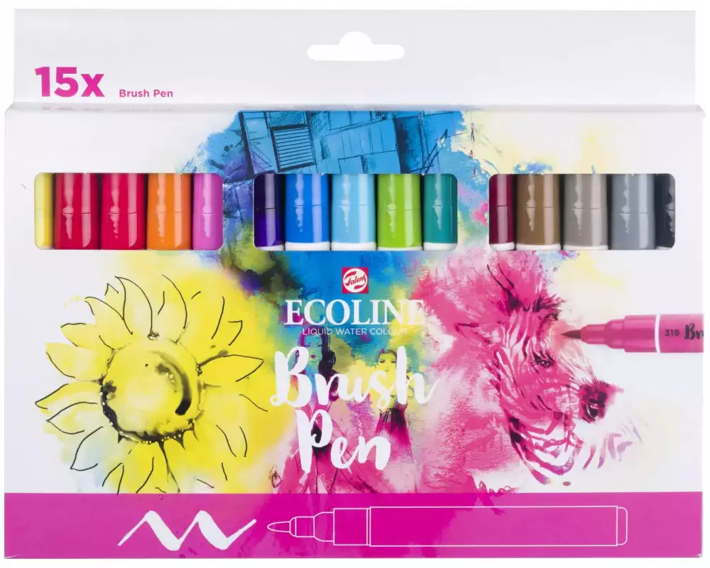 Talens Brushpen Ecoline 15er Set