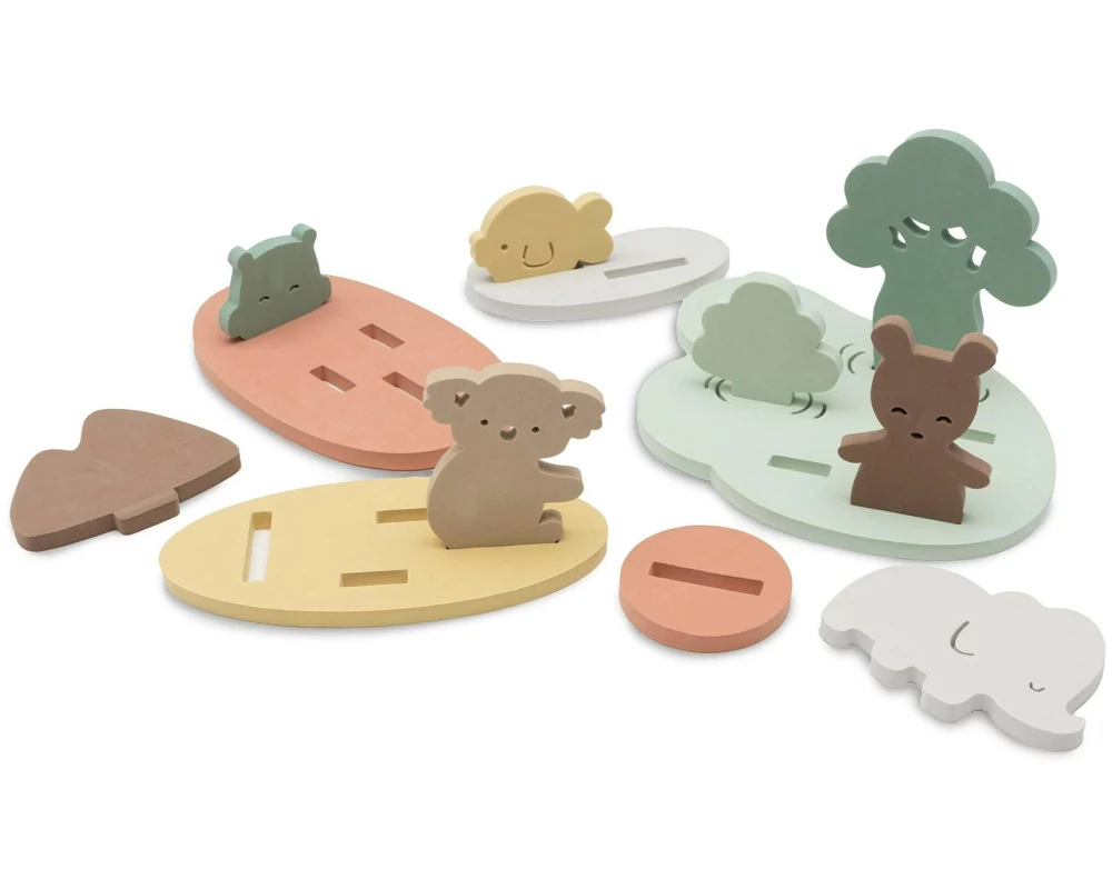 Jollein Badespielzeug-Set Foam Kangaroots