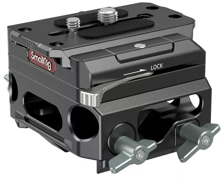 Smallrig Baseplate with Dual 15 mm Rod Clamp