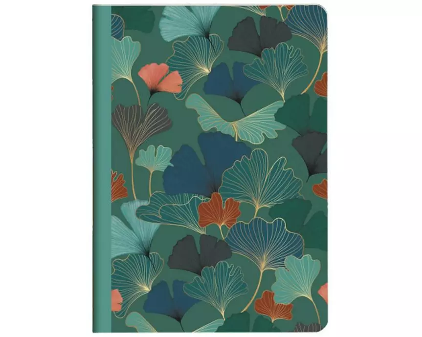 Clairefontaine Notizheft Gaia assortiert, A5, Liniert, Blau