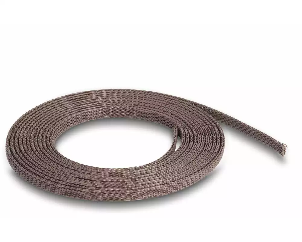 Delock Geflechtschlauch nagerfest, 2 m x 3 mm Braun