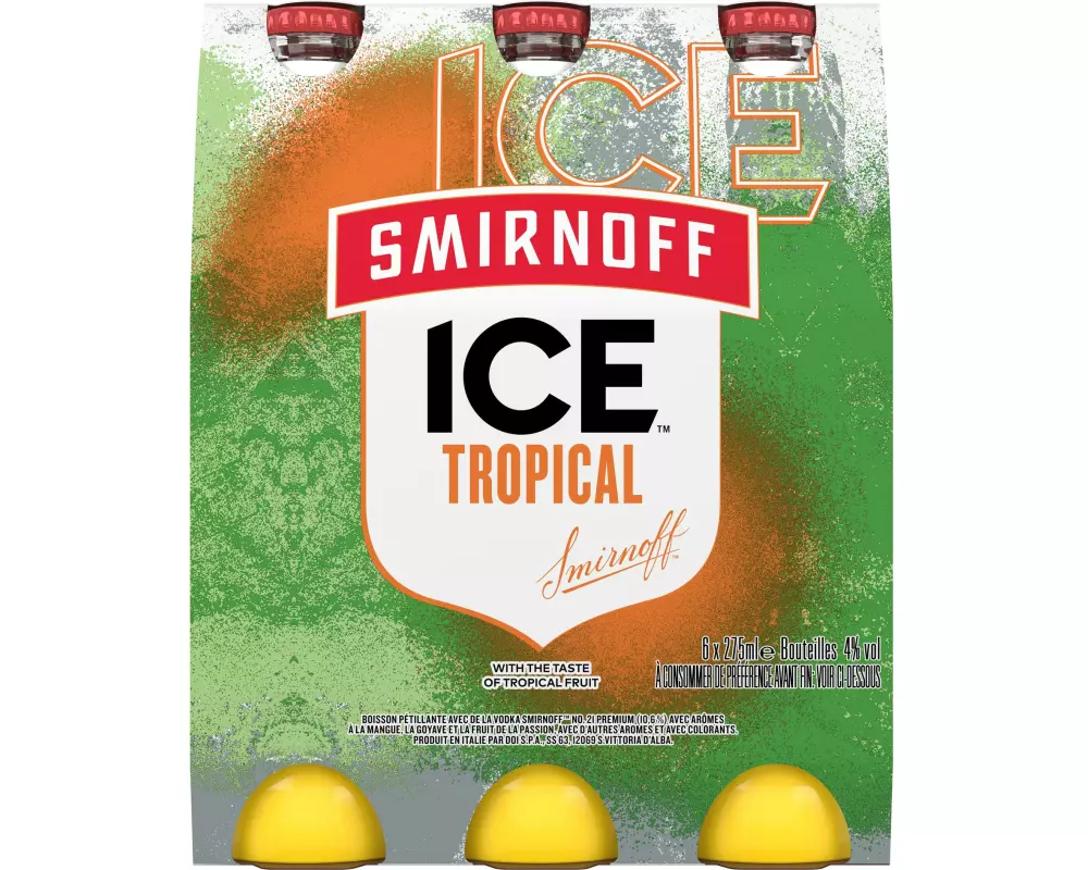 Smirnoff Vodka Ice Tropical 6 x 0.275 l