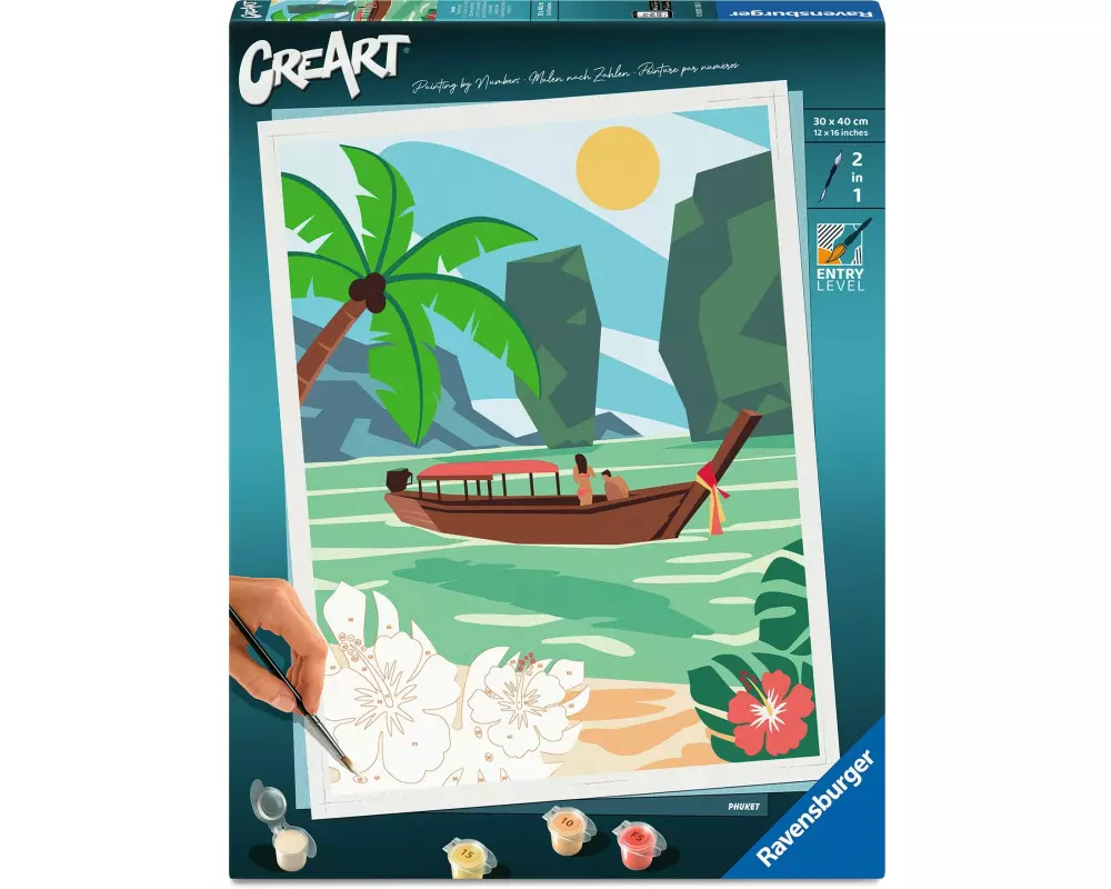 Ravensburger Malen nach Zahlen CreArt Phuket 33.5 x 43.5 cm