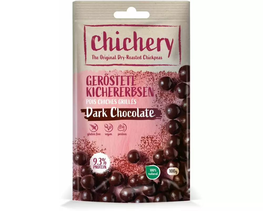 Chichery Geröstete Kichererbsen Dark Chocolate 100 g