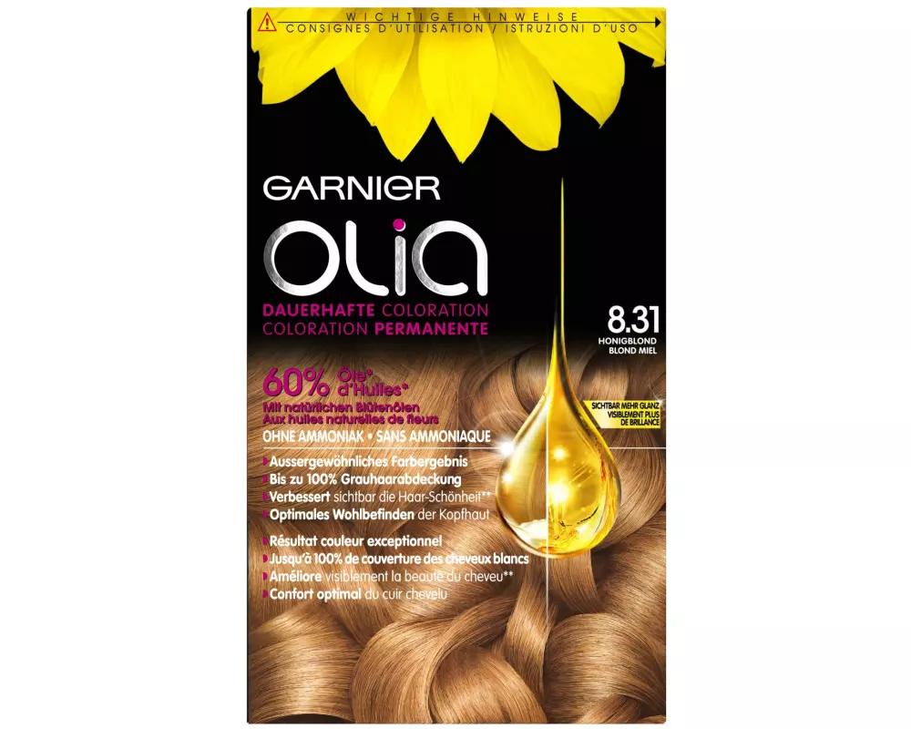 Garnier Haarcoloration Olia 8.31 Honigblond