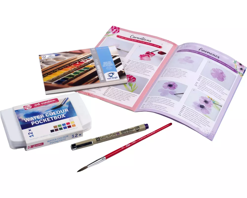 Talens Wasserfarbe Floral 5-teilig