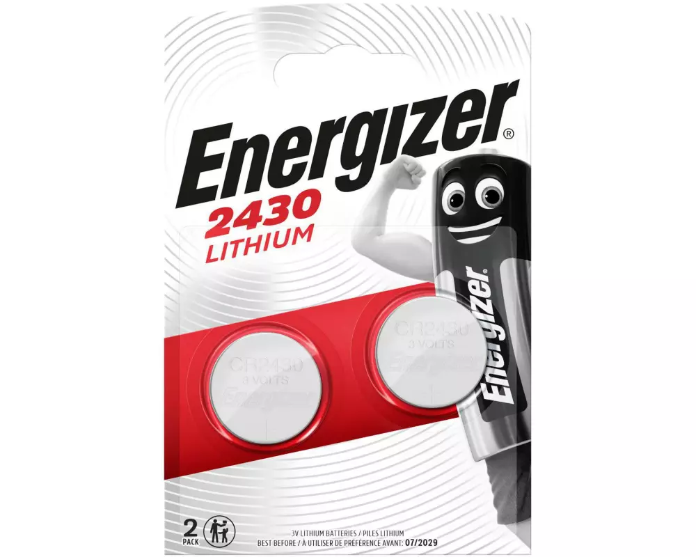 Energizer Knopfzelle Lithium CR-2430 , 2 Stück