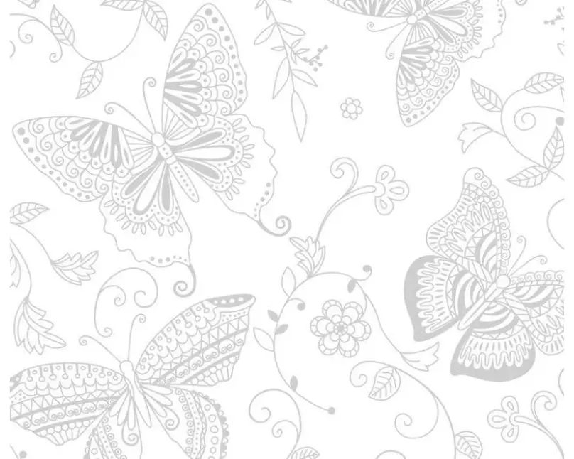 URSUS Zauberpapier 250 g/m2 10 Blatt, Weiss, Schmetterling