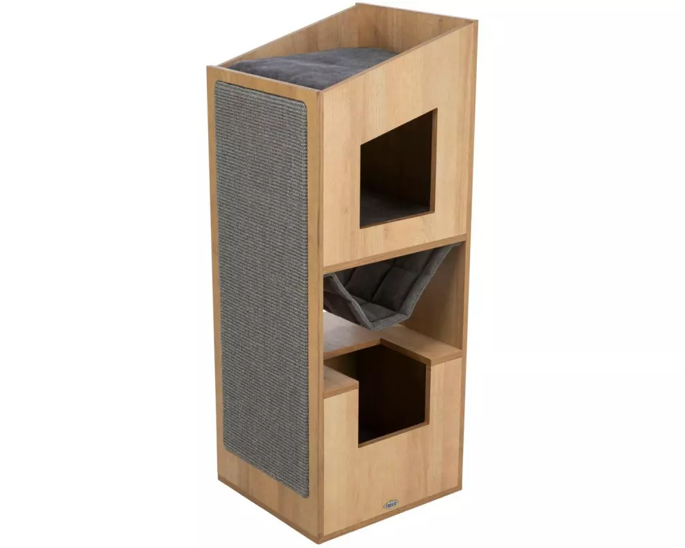 Trixie Cat Tower CityStyle, 105 cm, Braun/Grau