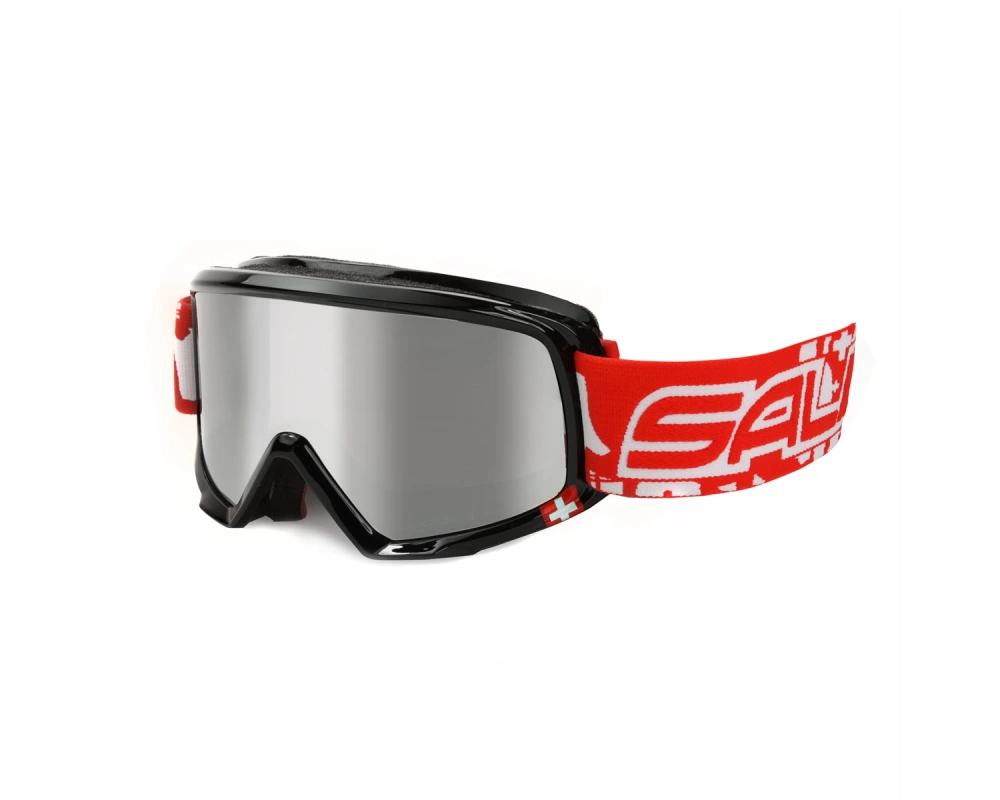 Salice Skibrille 609SUI Suisse Edition, Black / RW Silver