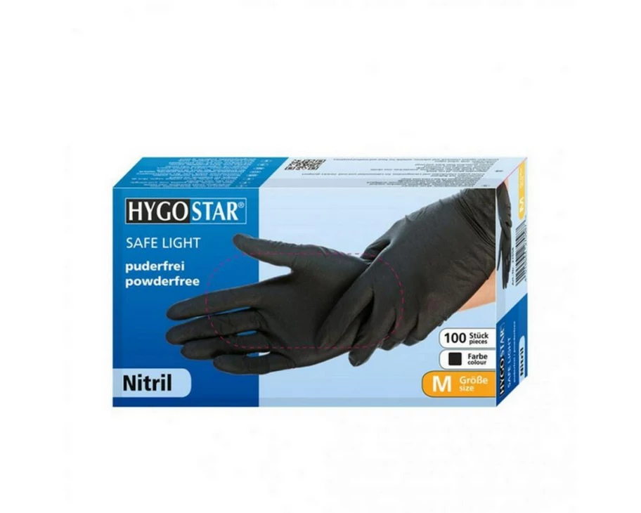 hygostar Safe Light Einweghandschuhe Nitril Grösse S