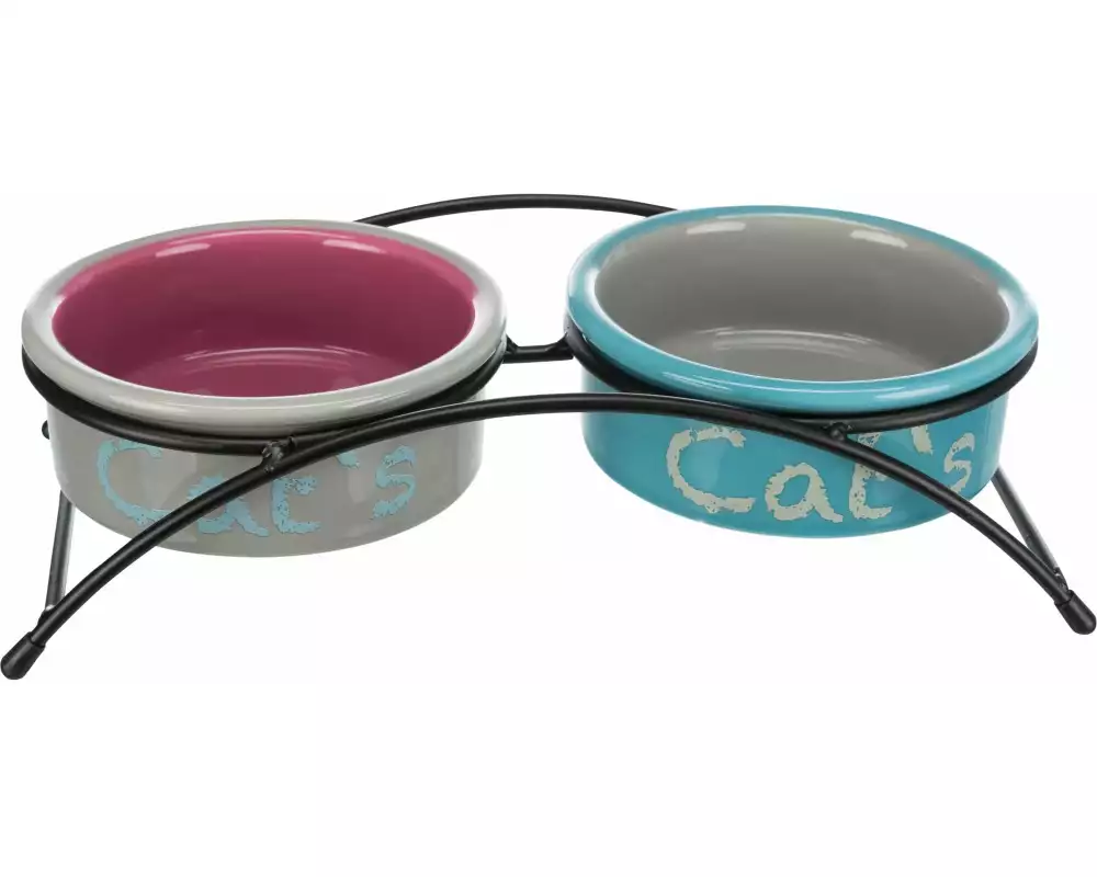 Trixie Napf-Set Eat on Feet 2 x 0.3 l / ø 12 cm