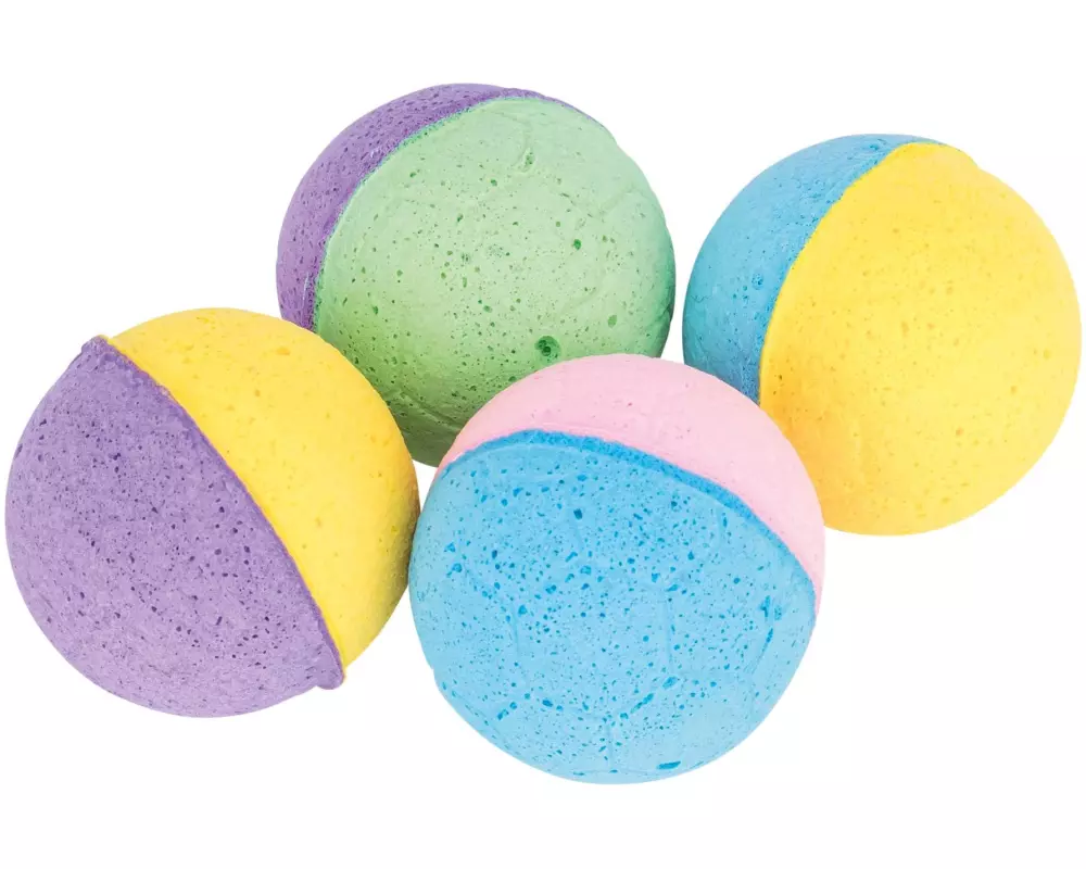 Trixie Katzen-Spielzeug Set Softbälle 4Stk.