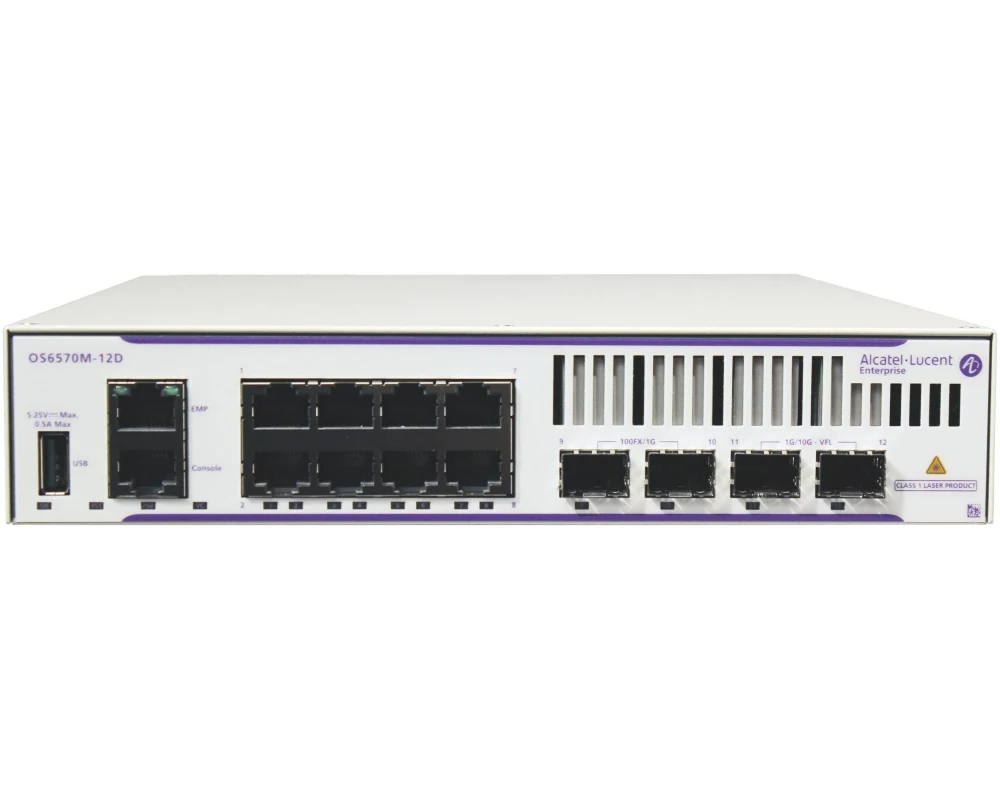 Alcatel-Lucent Switch OmniSwitch OS6570M-12 12 Port