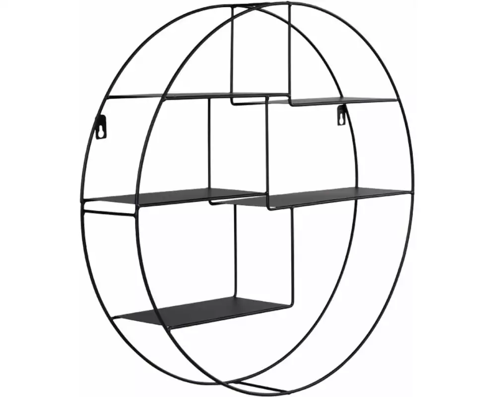 House Nordic Wandregal Genk à 47.5 cm, Schwarz