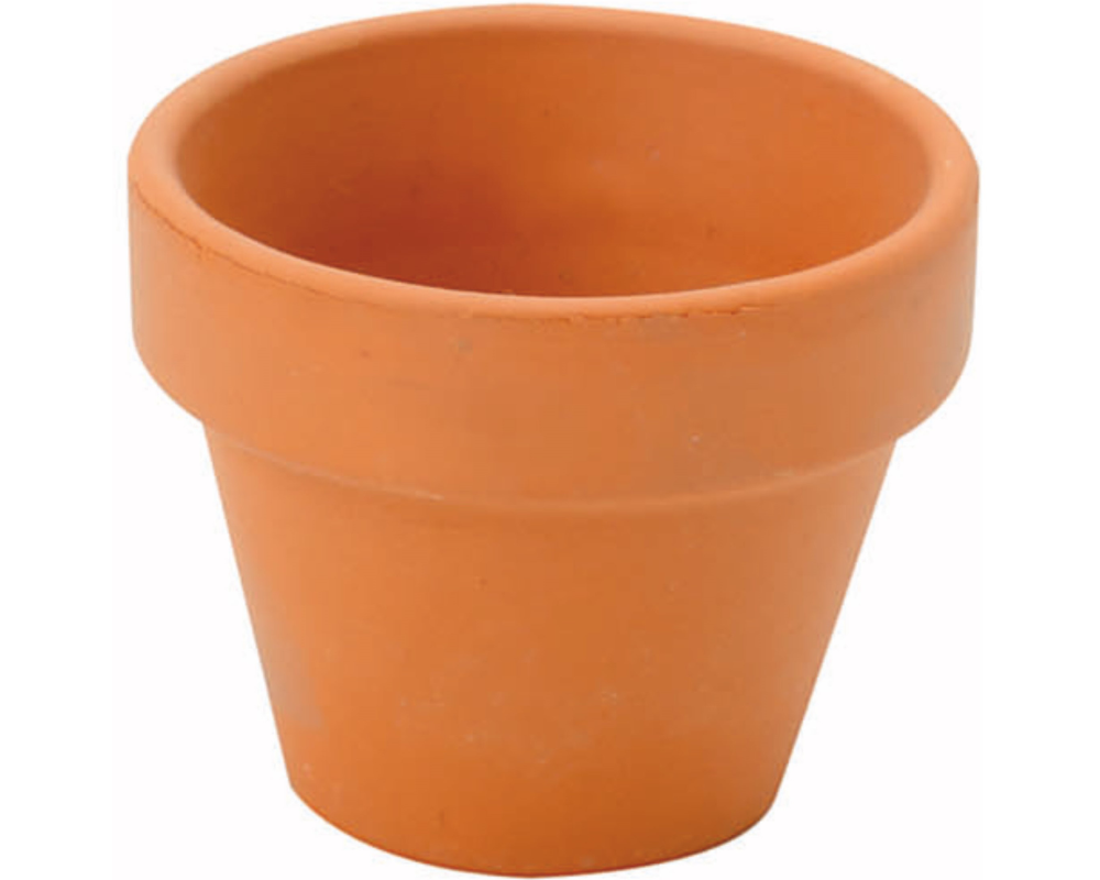 GLOREX Tontopf terracotta 4cm 62300804 10 Stück