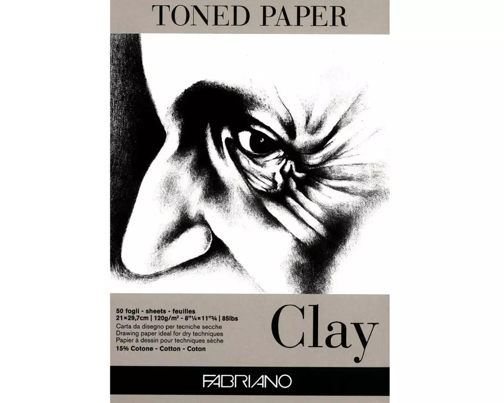 Fabriano Zeichenblock Toned Clay A4, 50 Blatt