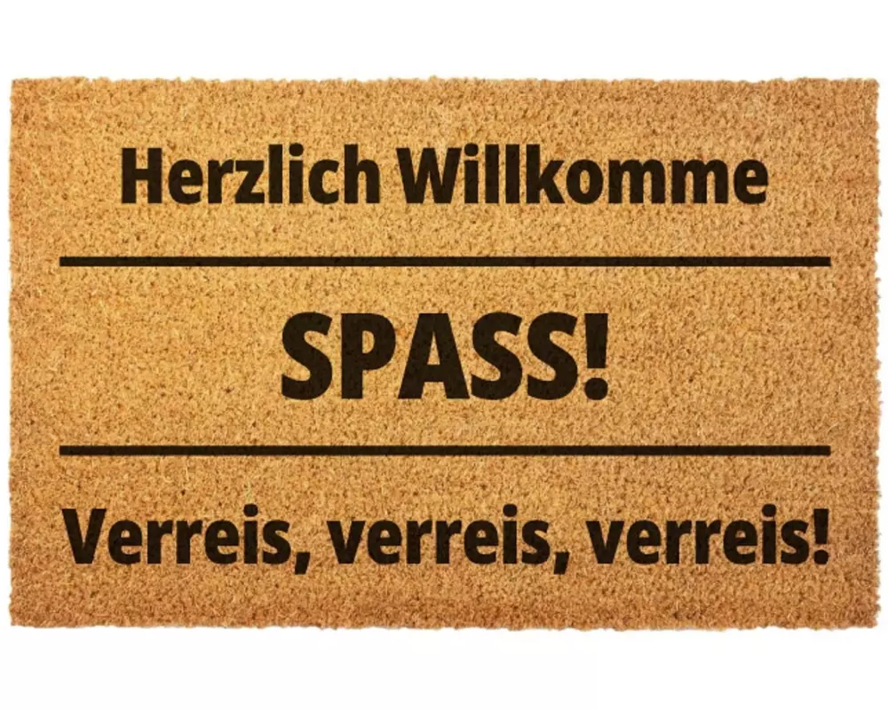Swissmeme Fussmatte Verreis, verreis, verreis! 60 x 40 x 2 cm