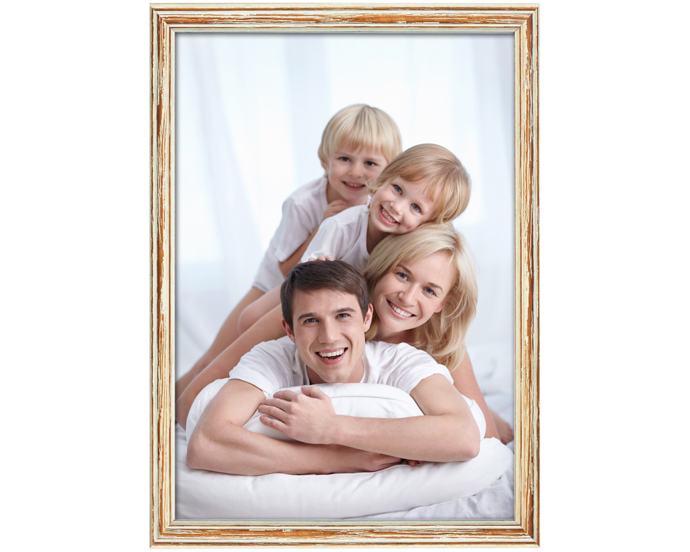 DEBEX Wechselrahmen 13x18cm 6306.01 13X1 Kiefer, weiss strukt.