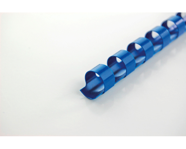 GBC Plastikbinderücken 12mm A4 4028237 blau, 21 Ringe 100 Stück