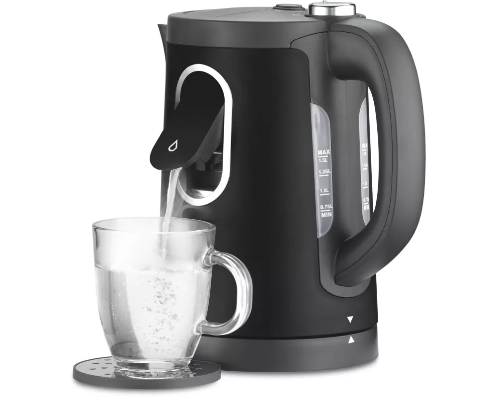 Trisa Wasserkocher 2-in-1 Perfect Cup 1.5 l, Schwarz