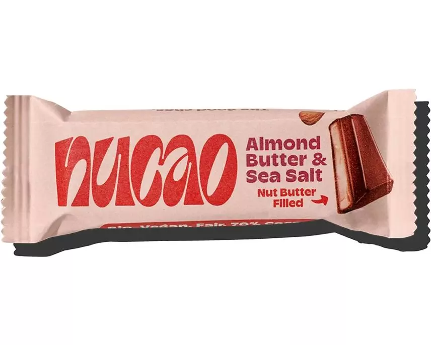 Nucao Riegel Chocolate Bar Almond & Sea Salt 33 g