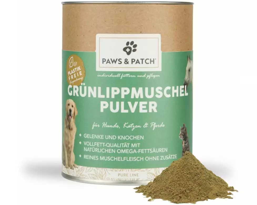 Paws & Patch Hunde-Nahrungsergänzung Grünlippmuschel Pulver 150 g