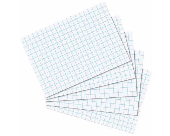 Karteikarten A8 weiss kariert