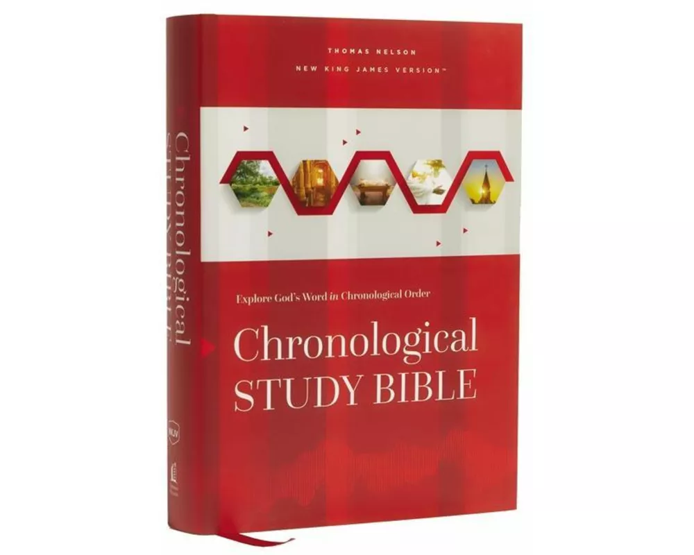 NKJV, Chronological Study Bible, Hardcover, Comfort Print